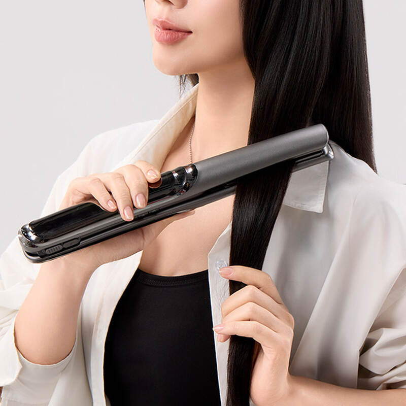 LocknLock Premium Cordless Hair Straightener ENA225DGRY – Gray, 3 Temperature Settings, , large image number null